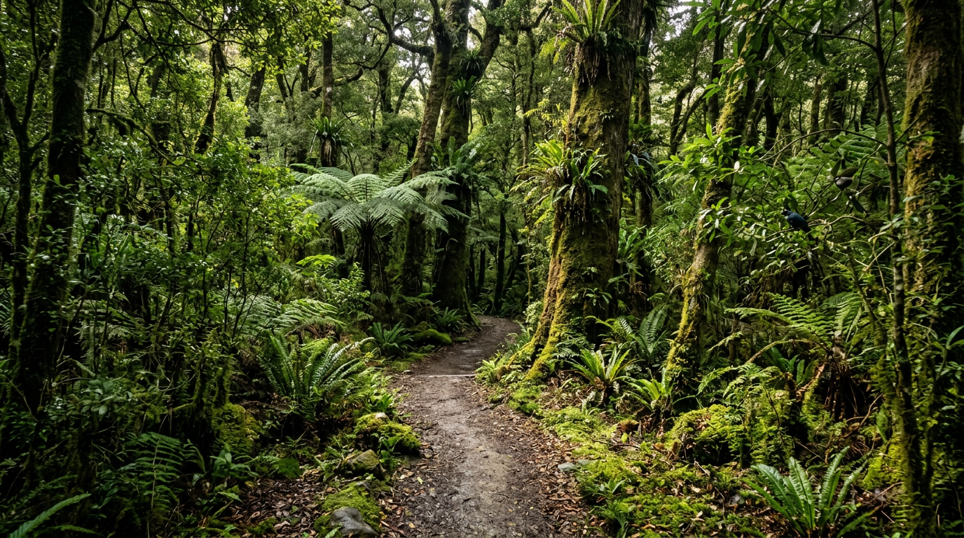 Native bush trail near Motueka